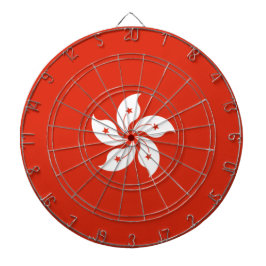 Flagge Hongkongs Dartscheibe