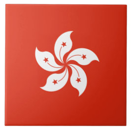 Flagge Hongkongs Fliese