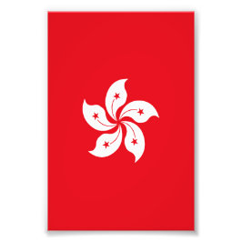 Flagge Hongkongs Fotodruck