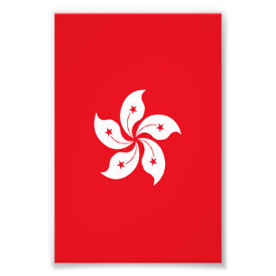 Flagge Hongkongs Fotodruck