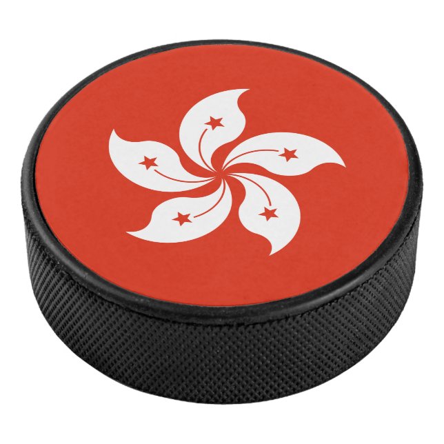 Flagge Hongkongs Hockey Puck (3/4)