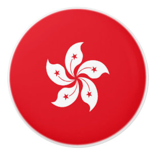 Flagge Hongkongs Keramikknauf