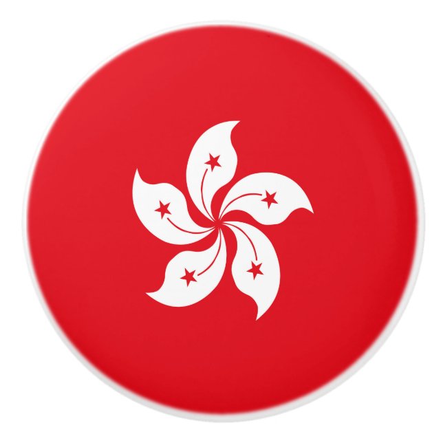 Flagge Hongkongs Keramikknauf (Vorderseite)