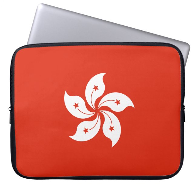 Flagge Hongkongs Laptopschutzhülle (Vorderseite)