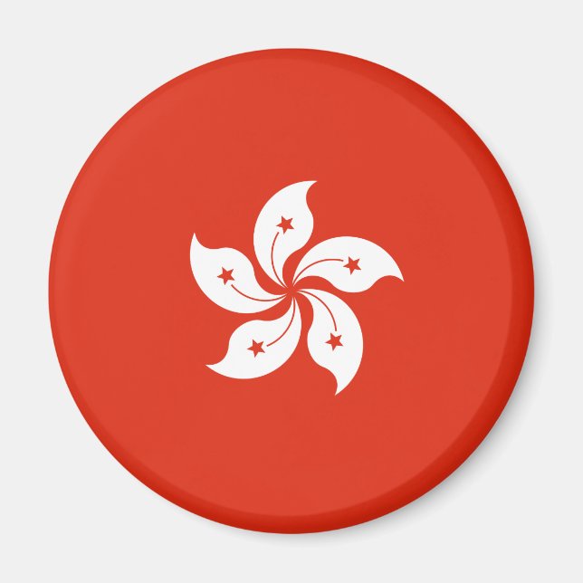 Flagge Hongkongs Magnet (Vorne)