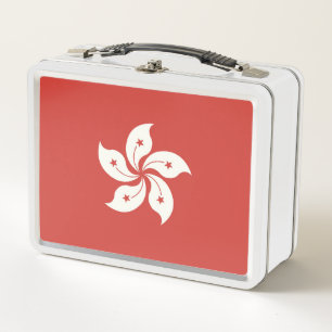 Flagge Hongkongs Metall Brotdose