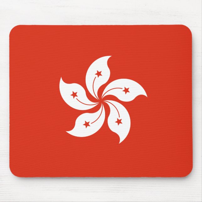 Flagge Hongkongs Mousepad (Vorne)