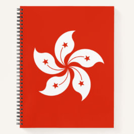 Flagge Hongkongs Notizbuch