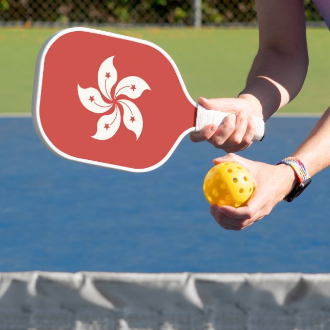 Flagge Hongkongs Pickleball Schläger (InSitu)