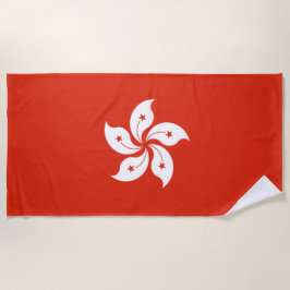 Flagge Hongkongs Strandtuch