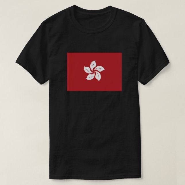 Flagge Hongkongs T-Shirt (Design vorne)