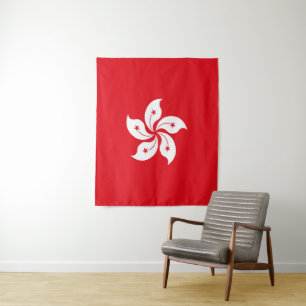 Flagge Hongkongs Wandteppich