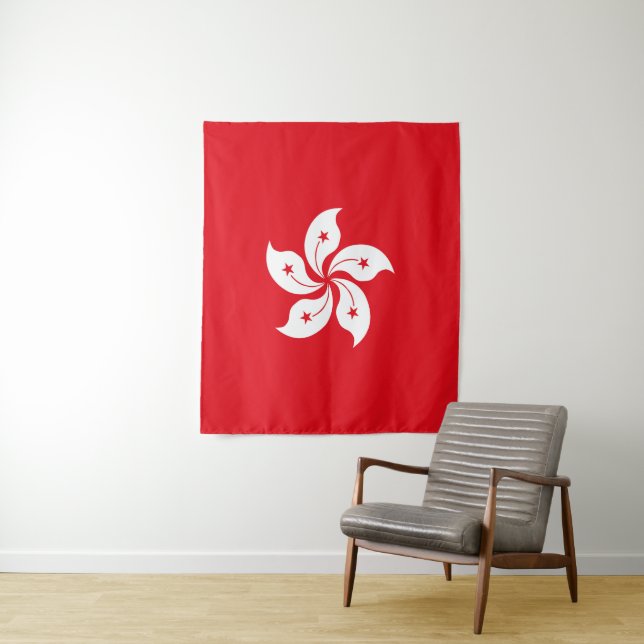 Flagge Hongkongs Wandteppich (Beispiel)