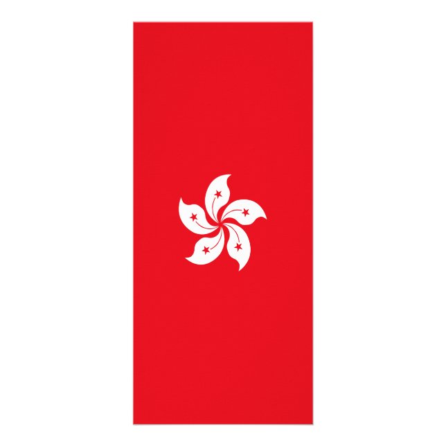 Flagge Hongkongs Werbekarte (Vorne)