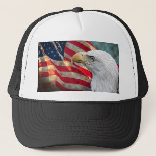 Flagge-Hut mit Eagle Truckerkappe