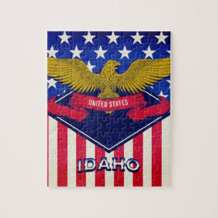 Flagge Idaho USA Puzzle