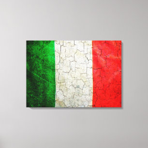 Flagge in Italien Leinwanddruck
