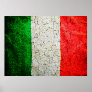 Flagge in Italien Poster