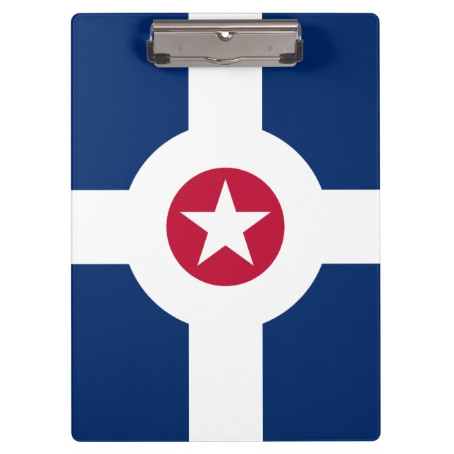 Flagge Indianapolis, Indiana Clipboard Klemmbrett (Vorderseite)