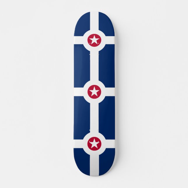 Flagge Indianapolis, Indiana Skateboard (Vorne)
