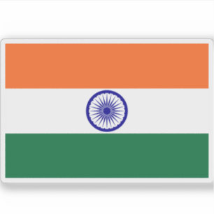 Flagge Indiens Aufkleber