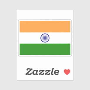 Flagge Indiens Aufkleber