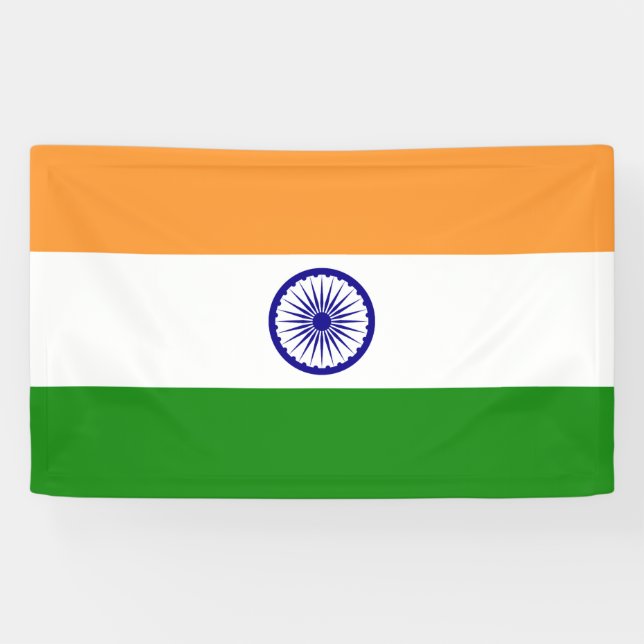 Flagge Indiens Banner (Horizontal)