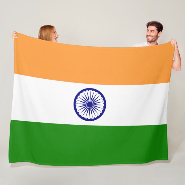 Flagge Indiens Fleecedecke (Beispiel)