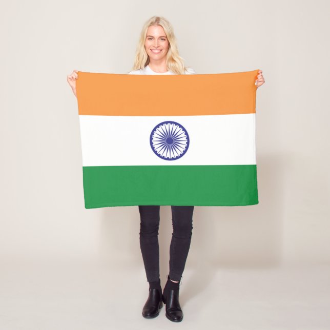 Flagge Indiens Fleecedecke (Beispiel)