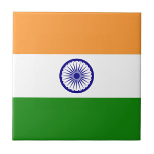 Flagge Indiens Fliese