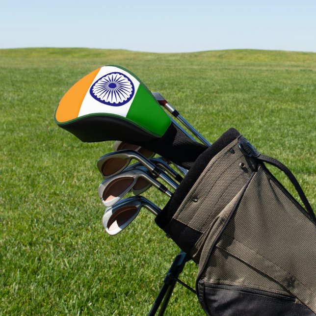 Flagge Indiens Golf Headcover (In SItu)