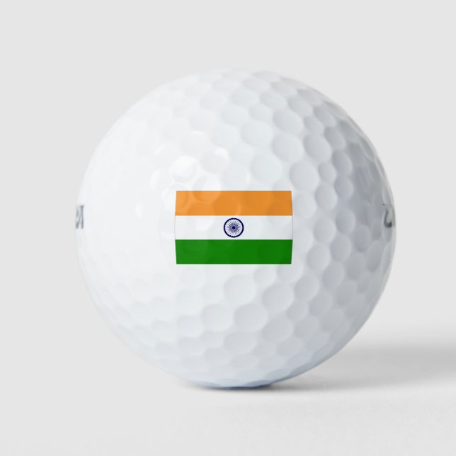 Flagge Indiens Golfball (Vorderseite)