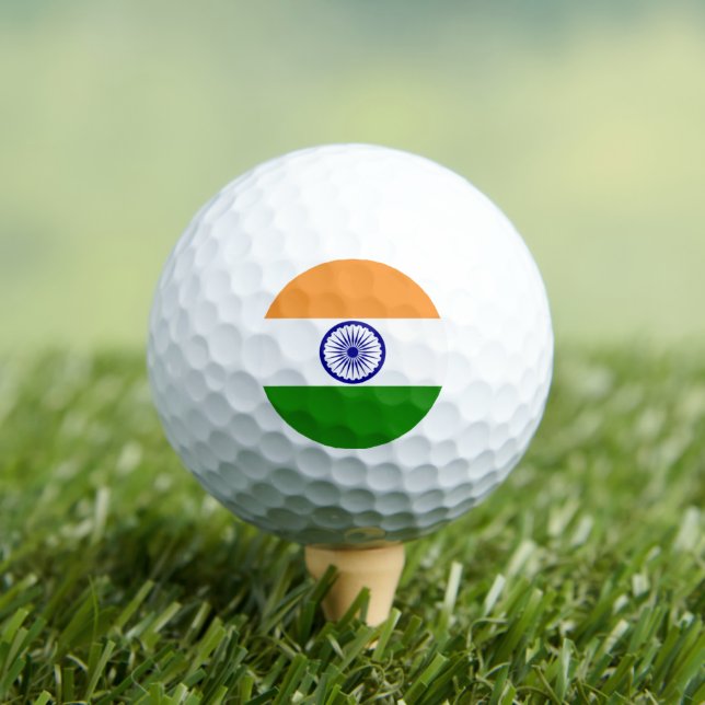 Flagge Indiens Golfball (Insitu T-Shirt)