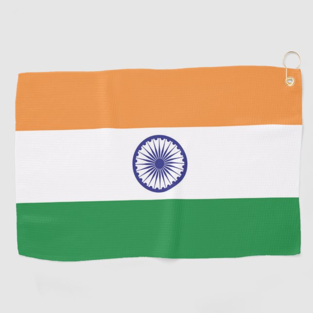 Flagge Indiens Golfhandtuch (Horizontal)