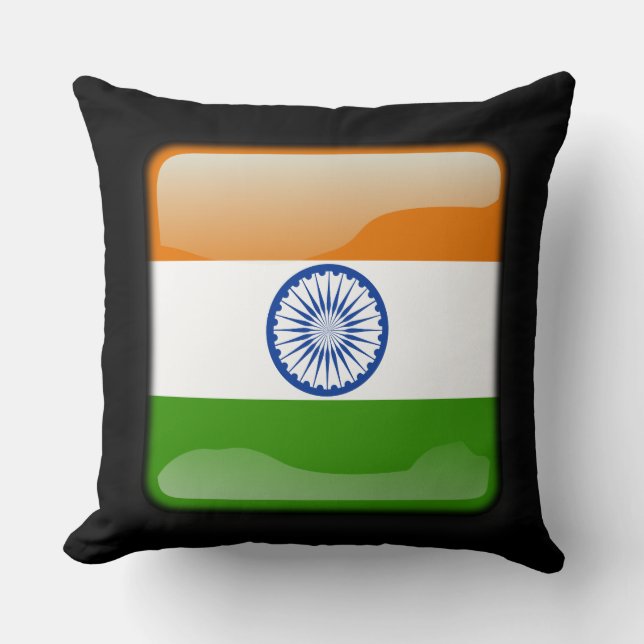 Flagge Indiens Kissen (Vorderseite)