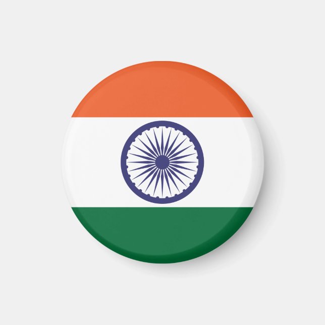 Flagge Indiens Magnet (Vorne)