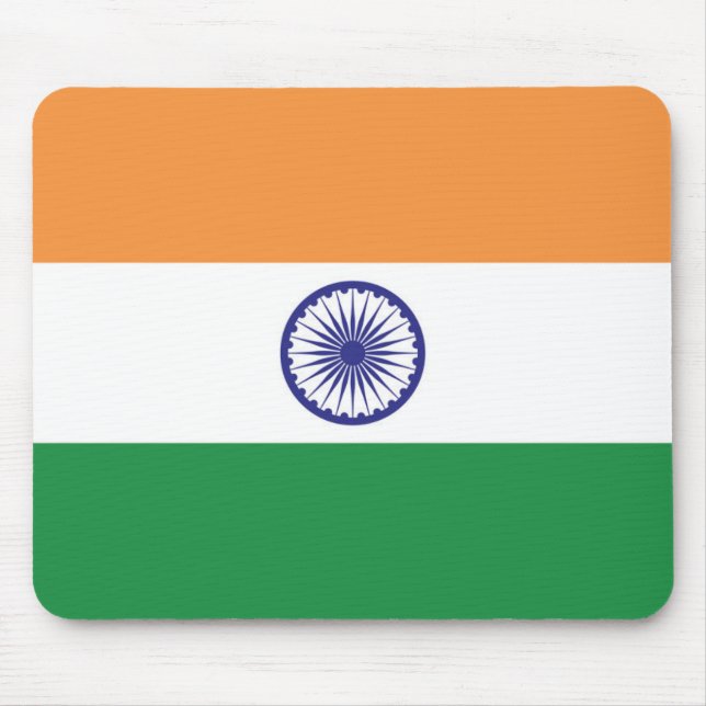 Flagge Indiens Mousepad (Vorne)