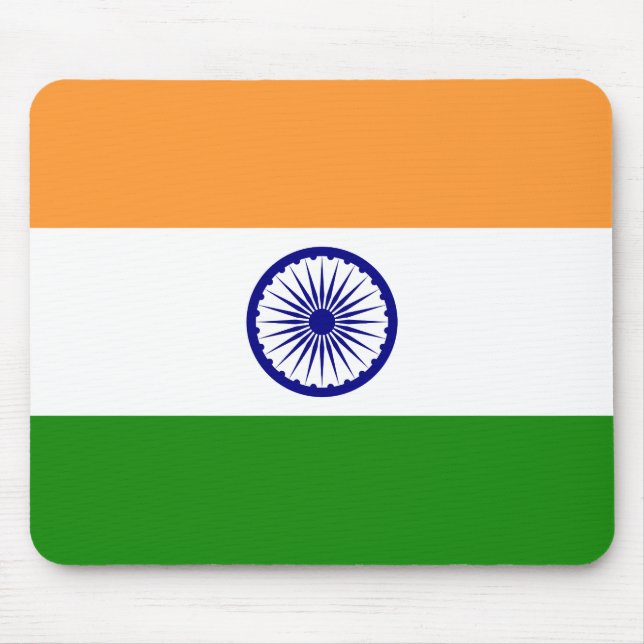 Flagge Indiens Mousepad (Vorne)