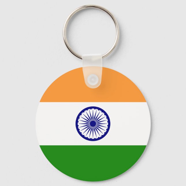 Flagge Indiens Schlüsselanhänger (Vorderseite)