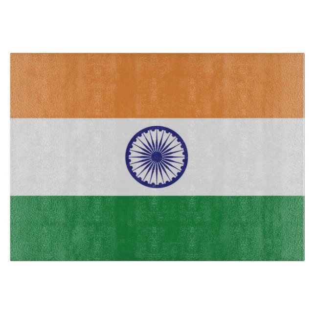 Flagge Indiens Schneidebrett (Vorderseite)