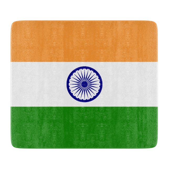 Flagge Indiens Schneidebrett (Vorderseite)