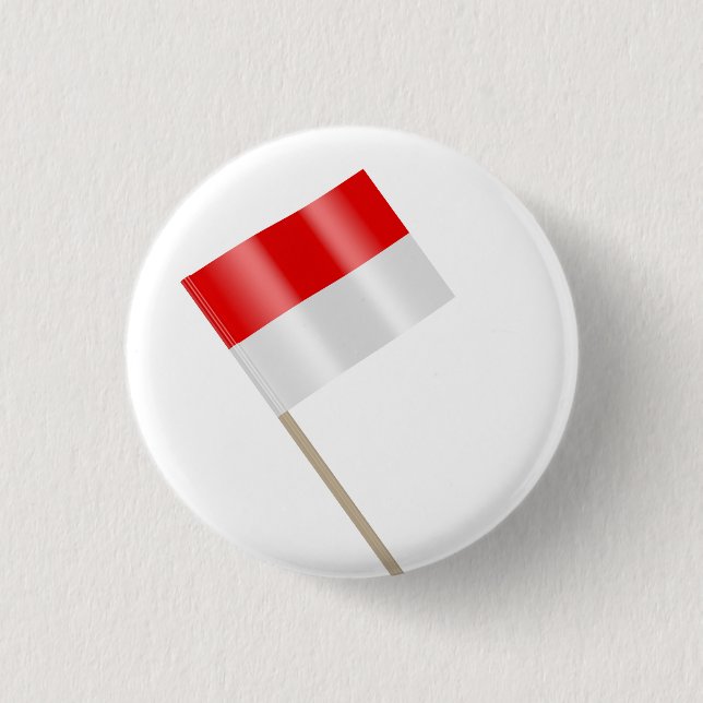 Flagge Indonesiens Button (Vorderseite)