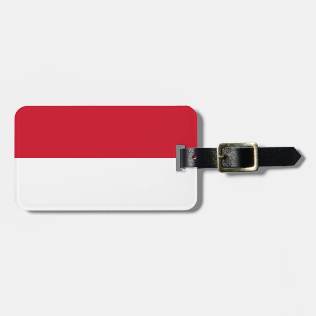 Flagge Indonesiens Easy ID Persönlich Gepäckanhänger (Vorderseite horizontal)