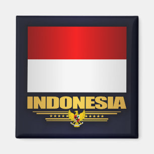 Flagge Indonesiens Magnet