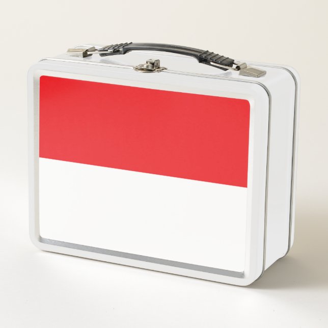 Flagge Indonesiens Metall Brotdose (Vorderseite)