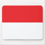 Flagge Indonesiens Mousepad<br><div class="desc">Indonesische Fahne mit offiziellen Farben und Formen.</div>