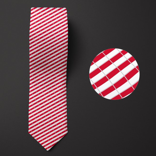 Flagge Indonesiens Muster Krawatte (Von Creator hochgeladen)