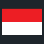 Flagge Indonesiens Poster<br><div class="desc">Indonesische Fahne mit offiziellen Farben und Formen.</div>