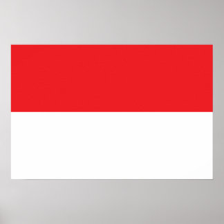 Flagge Indonesiens Poster