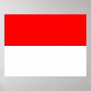 Flagge Indonesiens Poster